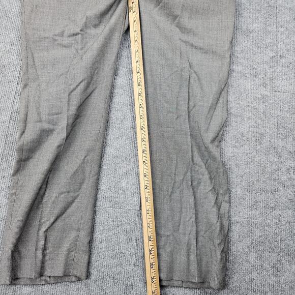 Indochino Dress Pants Mens 39x26 Gray Formal Wool Blend Suit Trousers Textured - Picture 5 of 10